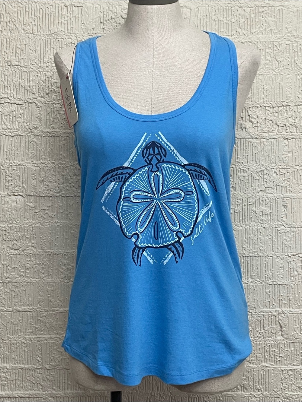 Salt Life Bright Blue Turtle Graphic Tank